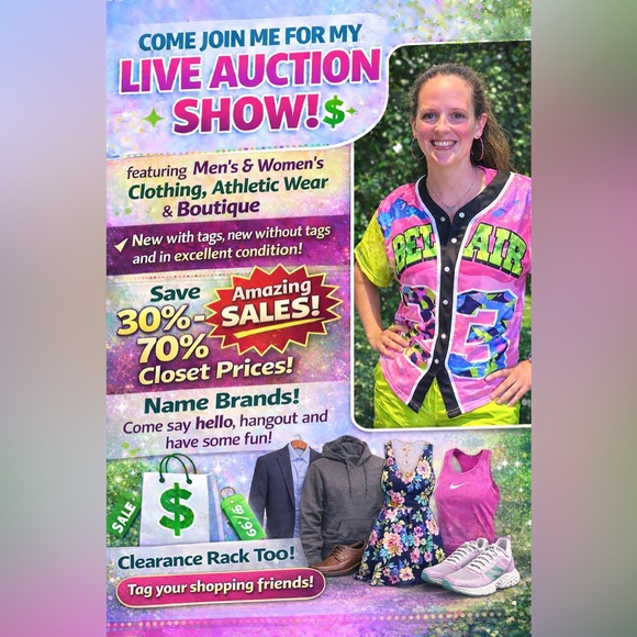 Live Show Tops - LIKE this flyer for notifications on Show when I go LIVE!